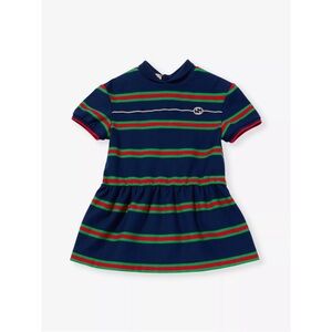 GUCCI ~Striped Logo Jersey Dress